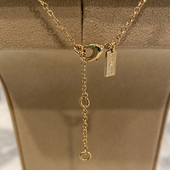 NWOT Coach Charm Necklace and Earrings Set - Picture 8 of 12